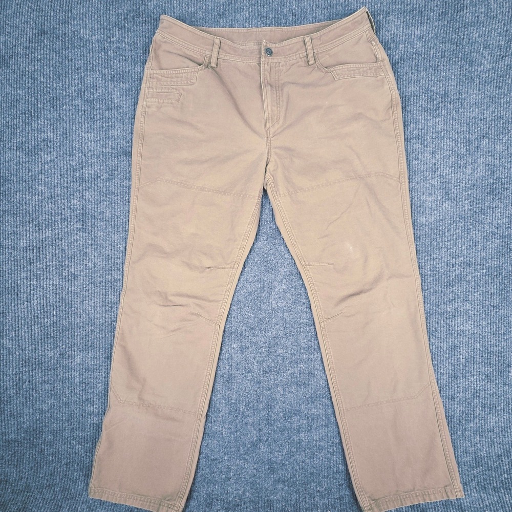 Under Armour Men's Loose Khaki Cargo Pants Size 38x34 Relaxed Fit Cotton Blend